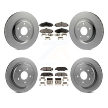 Charger l'image dans la galerie, Front Rear Coat Brake Rotors Ceramic Pad Kit For Chevrolet Corvette Cadillac XLR