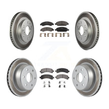 Charger l&#39;image dans la galerie, Front Rear Coat Disc Brake Rotors Ceramic Pad Kit For Chevrolet Express 1500 GMC