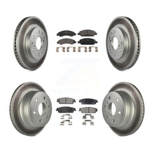 Charger l&#39;image dans la galerie, Front Rear Coat Brake Rotors Ceramic Pad Kit For Chevrolet Silverado 1500 GMC XL