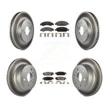 Charger l&#39;image dans la galerie, Front Rear Coat Brake Rotors Ceramic Pad Kit For Chevrolet Silverado 1500 GMC XL