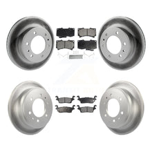 Charger l&#39;image dans la galerie, Front Rear Coated Disc Brake Rotors And Ceramic Pads Kit For Hummer H3 H3T