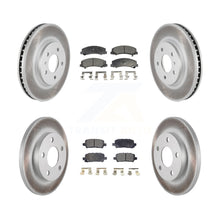 Charger l'image dans la galerie, Front Rear Coated Disc Brake Rotors Ceramic Pad Kit For Chevrolet Impala Limited