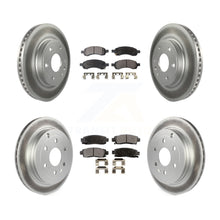 Charger l&#39;image dans la galerie, Front Rear Coated Brake Rotors Ceramic Pad Kit For Chevrolet Traverse GMC Acadia