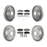 Front Rear Coated Brake Rotors Ceramic Pad Kit For Chevrolet Traverse GMC Acadia