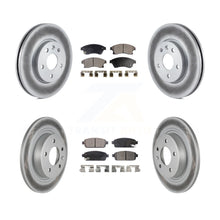 Charger l'image dans la galerie, Front Rear Coated Disc Brake Rotors And Ceramic Pads Kit For Chevrolet Cruze