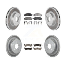 Charger l&#39;image dans la galerie, Front Rear Coated Brake Rotor &amp; Ceramic Pad Kit For Ford Explorer Sport Trac 4WD