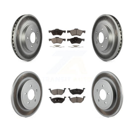Front Rear Coat Disc Brake Rotor Ceramic Pad Kit For Ford Escape Mercury Mariner