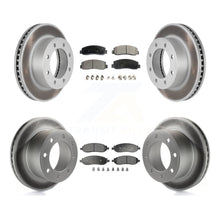 Charger l&#39;image dans la galerie, Front Rear Coat Disc Brake Rotor Ceramic Pad Kit For Ford F-250 Super Duty F-350