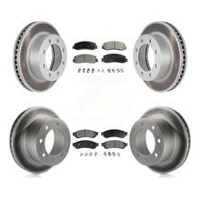 Charger l&#39;image dans la galerie, Front Rear Coat Brake Rotors Ceramic Pad Kit For 08-09 Ford F-250 Super Duty 4WD