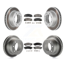 Charger l'image dans la galerie, Front Rear Coat Brake Rotors Ceramic Pad Kit For Ford F-250 Super Duty F-350 4WD