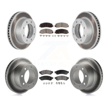 Charger l&#39;image dans la galerie, Front Rear Coat Brake Rotors Ceramic Pad Kit For Ford F-250 Super Duty F-350 4WD