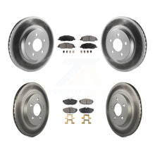 Charger l&#39;image dans la galerie, Front Rear Coated Disc Brake Rotors And Ceramic Pads Kit For Ford Mustang