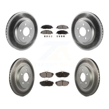 Charger l&#39;image dans la galerie, Front Rear Coated Disc Brake Rotors And Ceramic Pads Kit For Ford Mustang