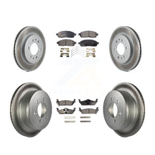 Charger l&#39;image dans la galerie, Front Rear Coat Brake Rotors Ceramic Pad Kit For 09 Ford F-150 With 6 Lug Wheels