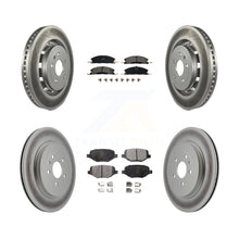 Load image into Gallery viewer, Front Rear Coat Brake Rotor Ceramic Pad Kit For Ford Explorer Police Interceptor