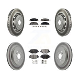Front Rear Coat Brake Rotor Ceramic Pad Kit For Ford Explorer Police Interceptor