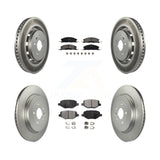 Front Rear Coat Brake Rotor Ceramic Pad Kit For Ford Explorer Police Interceptor