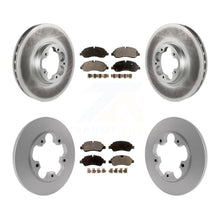 Charger l&#39;image dans la galerie, Front Rear Coated Brake Rotor &amp; Ceramic Pad Kit For Ford Transit-250 Transit-350