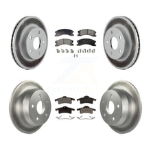 Load image into Gallery viewer, Front Rear Coated Disc Brake Rotors And Ceramic Pads Kit For Jeep Grand Cherokee
