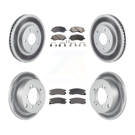 Front Rear Coat Disc Brake Rotor Ceramic Pad Kit For Chrysler Sebring Mitsubishi
