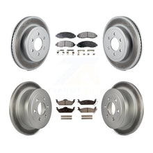 Charger l&#39;image dans la galerie, [Front+Rear] 2003-2004 Dodge Dakota Premium Coated Rotors &amp; Ceramic Pads Brake Kit For Max Braking