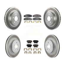 Load image into Gallery viewer, Front Rear Coated Disc Brake Rotors And Ceramic Pads Kit For Dodge Charger