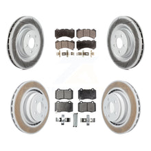 Charger l'image dans la galerie, Front Rear Coated Disc Brake Rotors Ceramic Pad Kit For Dodge Challenger Charger