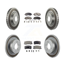 Charger l'image dans la galerie, Front Rear Coated Brake Rotors Ceramic Pad Kit For Jeep Patriot Compass Chrysler