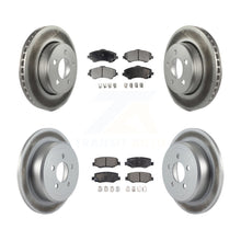 Charger l&#39;image dans la galerie, Front Rear Coated Disc Brake Rotors Ceramic Pad Kit For Jeep Liberty Dodge Nitro