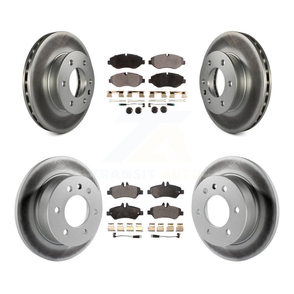 Front Rear Coat Disc Brake Rotor Ceramic Pad Kit For Sprinter 2500 Mercedes-Benz