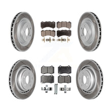 Load image into Gallery viewer, Front Rear Coated Disc Brake Rotors Ceramic Pad Kit For Dodge Challenger Charger
