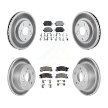 Charger l&#39;image dans la galerie, Front Rear Coat Brake Rotors Ceramic Pad Kit For Toyota Camry Lexus ES300 Solara