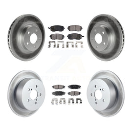 [Front+Rear] 2005 Subaru Legacy i/Limited Premium Coated Rotors & Ceramic Pads Brake Kit For Max Braking