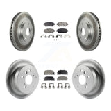 [Front+Rear] 2004-2006 Lexus ES330 Premium Coated Rotors & Ceramic Pads Brake Kit For Max Braking