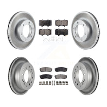 Load image into Gallery viewer, Front Rear Coated Disc Brake Rotors And Ceramic Pads Kit For Toyota Sequoia