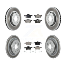 Charger l'image dans la galerie, Front Rear Coated Disc Brake Rotors &amp; Ceramic Pad Kit For Volvo S60 V70 XC70 S80