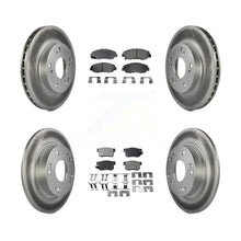 Load image into Gallery viewer, Front Rear Coated Disc Brake Rotors And Ceramic Pads Kit For Honda Civic