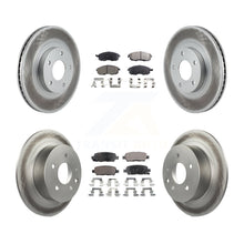 Load image into Gallery viewer, Front Rear Coated Disc Brake Rotors And Ceramic Pads Kit For Nissan Altima