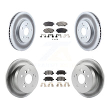 Charger l'image dans la galerie, Front Rear Coat Disc Brake Rotors Ceramic Pad Kit For Toyota Camry Avalon Solara