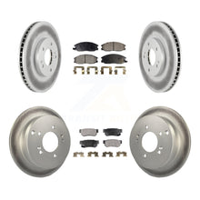 Load image into Gallery viewer, Front Rear Coated Disc Brake Rotors And Ceramic Pads Kit For Hyundai Santa Fe