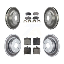 Charger l'image dans la galerie, Front Rear Coated Disc Brake Rotor &amp; Ceramic Pad Kit For Mercedes-Benz C230 C240