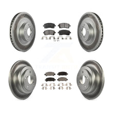 Load image into Gallery viewer, Front Rear Coated Disc Brake Rotors And Ceramic Pads Kit For Subaru Impreza WRX