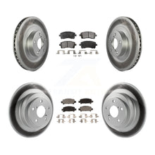 Charger l&#39;image dans la galerie, Front Rear Coated Disc Brake Rotor And Ceramic Pad Kit For Subaru Outback Legacy