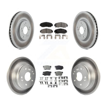 Charger l&#39;image dans la galerie, Front Rear Coat Brake Rotors Ceramic Pad Kit For Acura TL Automatic transmission