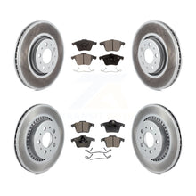 Charger l'image dans la galerie, Front Rear Coated Disc Brake Rotors And Ceramic Pads Kit For Volvo XC90