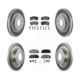 [Front+Rear] 2003-2005 Mazda 6 Premium Coated Rotors & Ceramic Pads Brake Kit For Max Braking