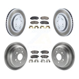 [Front+Rear] 2005-2010 Honda Odyssey Premium Coated Rotors & Ceramic Pads Brake Kit For Max Braking