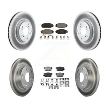Load image into Gallery viewer, Front Rear Coated Disc Brake Rotor And Ceramic Pad Kit For Honda Civic Acura CSX