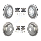 [Front+Rear] 2005-2006 Honda CR-V Premium Coated Rotors & Ceramic Pads Brake Kit For Max Braking