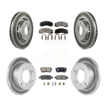 Charger l'image dans la galerie, [Front+Rear] 2005-2006 Mitsubishi Outlander Premium Coated Rotors &amp; Ceramic Pads Brake Kit For Max Braking